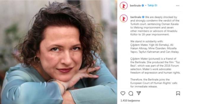 Berlin Film Festivali'nden Gezi Davası kararına kınama