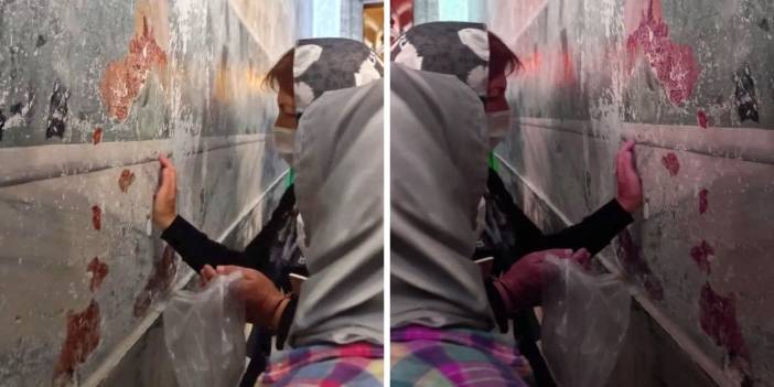 Kapısı 'yenen' Ayasofya'da yeni iddia: Duvarları poşetlenip götürülüyor