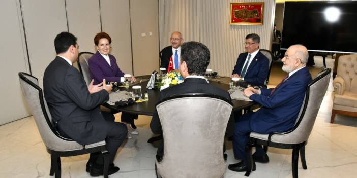 6'lı masanın beşinci toplantısı sona erdi: Yarının Türkiye'sini inşa etmeye kararlıyız