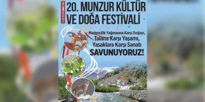 Valilik engeli: Munzur Festivali iptal edildi