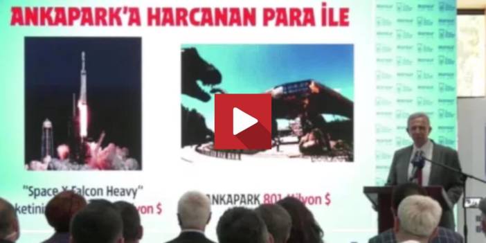 Mansur Yavaş'tan Space X'li sunum: Bu dinozorları nereye fırlatacağız bilmiyorum