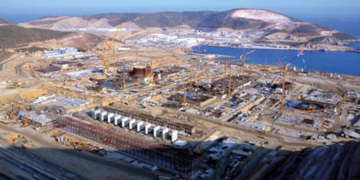 Akkuyu Nükleer Santral inşaatında işçiler eylemde