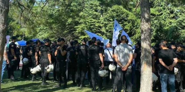 Gezi tutukluları için AYM önünde yapılacak eyleme polis engeli