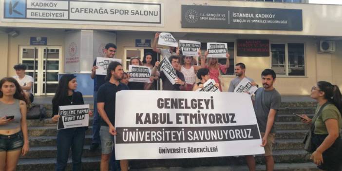 'Barınma genelgesi' protesto edildi: Üniversite öğrencilerinin haklı talepleri görmezden geliniyor