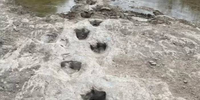 Kuraklık, ABD'de 113 milyon yıllık dinozor ayak izlerini ortaya çıkardı
