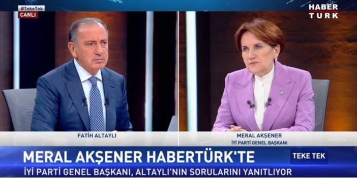 Meral Akşener: 6'lı masanın bir noter olma görevi yok