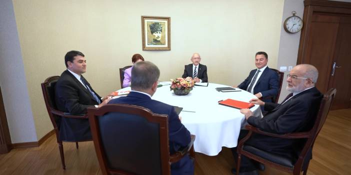 Altılı masa toplantısı sona erdi: 'Bu adaletsiz düzene birlikte son vereceğiz'