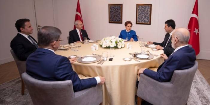 Altılı masa toplantısından 'gölge kabine' çıktı: 15 günde bir toplanacak