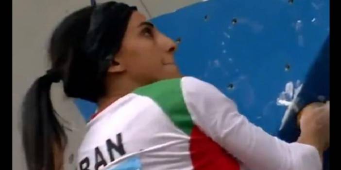 Başörtüsüz yarışan İranlı sporcu: İstemeden oldu