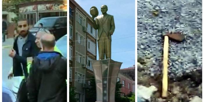Atatürk Anıtı'na baltalı saldırı: 1 kişi gözaltına alındı