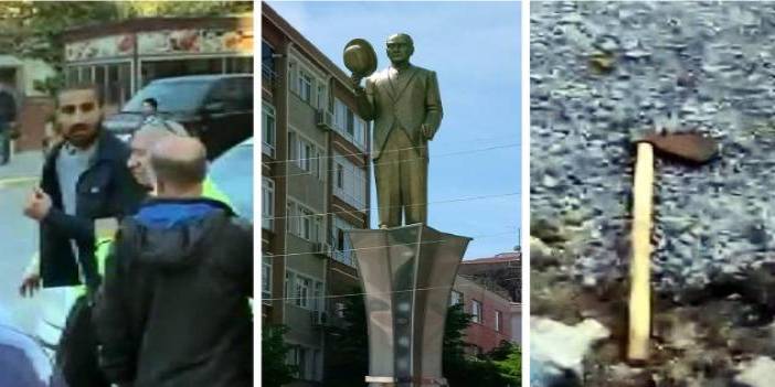 Atatürk Anıtı'na baltayla saldırmıştı: Ruh ve sinir hastalıkları hastanesine sevk edildi