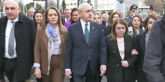 Kılıçdaroğlu ve milletvekilleri Adalet Bakanlığı'na yürüdü