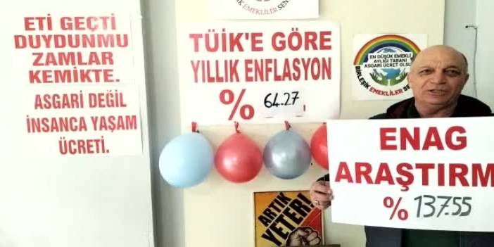 Birleşik Emekliler Sendikası'ndan maaş zammını belirleyen enflasyona tepki