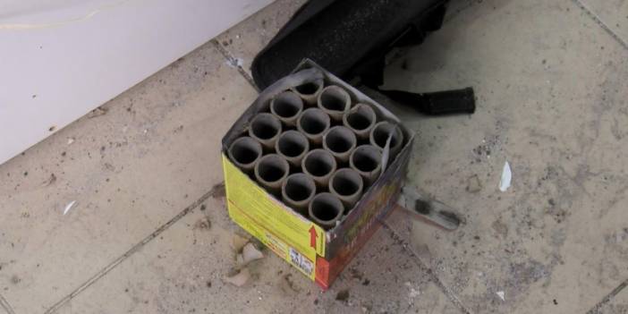 Saplantılı erkek havai fişekle saldırdı