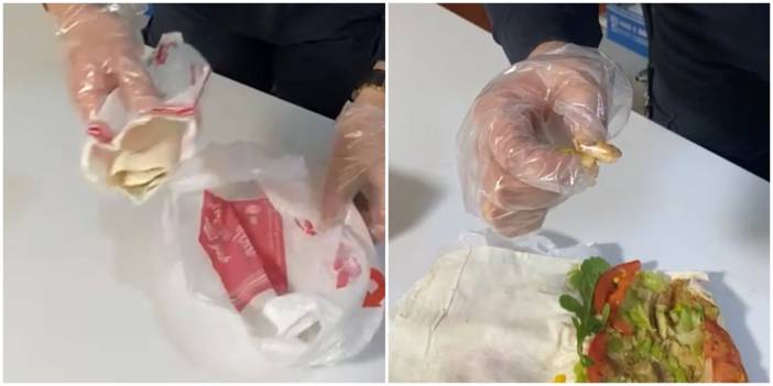 Çiğköfte dürümden uyuşturucu çıktı!