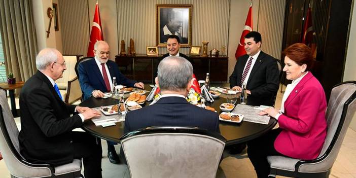 Altılı Masa'dan ortak açıklama: Meclis yenileme kararı almazsa Erdoğan'ın 14 Mayıs'ta aday olması mümkün değil