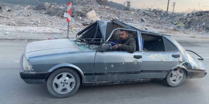 Oto galericinin enkazdan kurtardığı araçlarla 'zor' yolculuğu