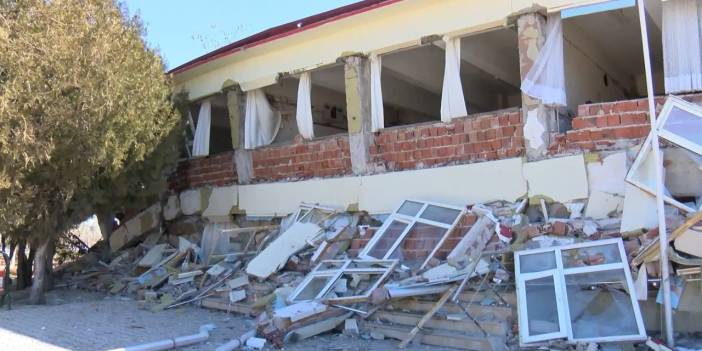 Malatya'da güçlendirme yapılan okullar yerle bir oldu