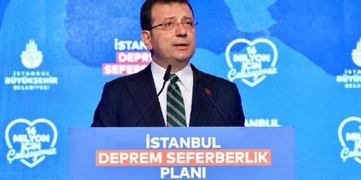 İmamoğlu: İstanbul'a özel deprem kanunu çıkarılmalı