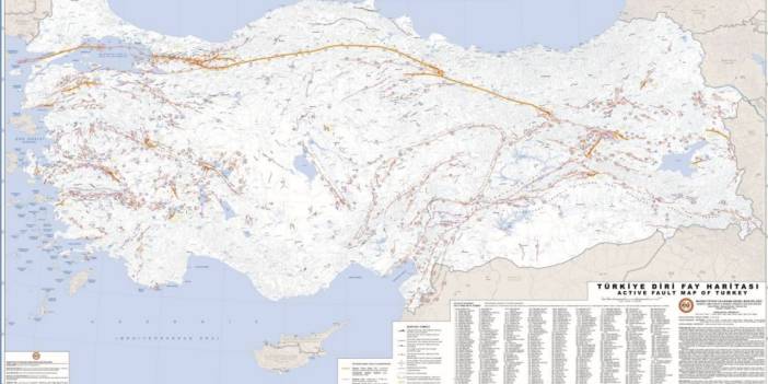 MTA hazırladı, son depremler doğruladı: 'Türkiye’nin Deprem Üreten Diri Fayları'