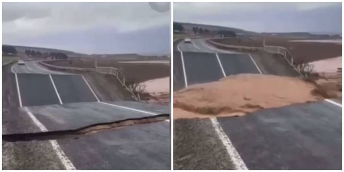 Şanlıurfa'da sel suları köprüyü parçaladı