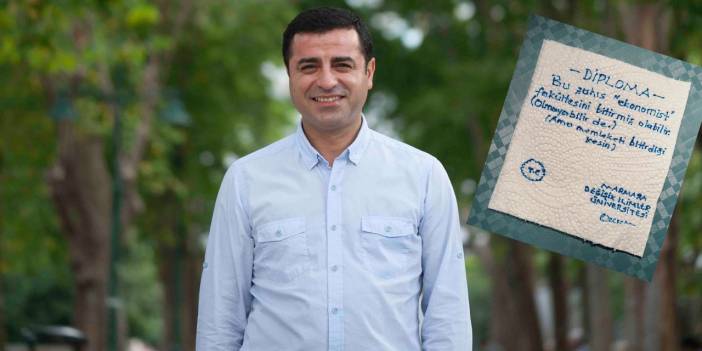 Selahattin Demirtaş, Erdoğan'ın diplomasını tiye aldı