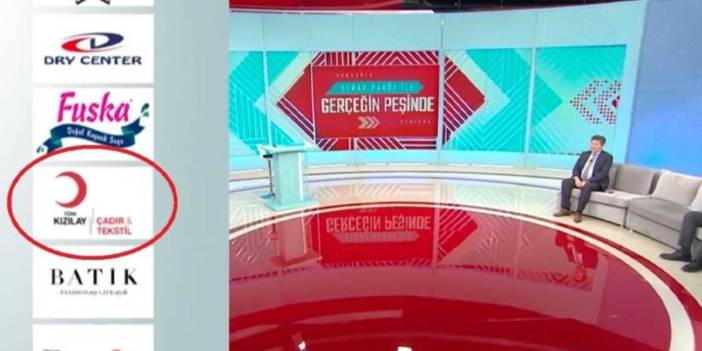 Kızılay, televizyon programına da sponsor olmuş