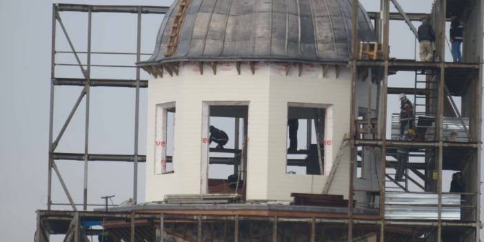 Kız Kulesi'nin kubbesi ortaya çıktı