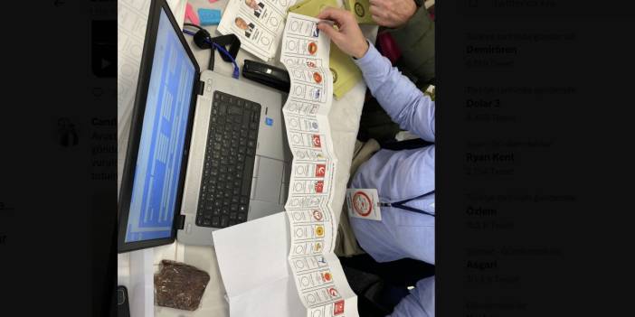 Gazeteci Işık, fotoğraf paylaştı: Avusturalya'da bir partinin mührü vurulmuş pusulalar çıkmış