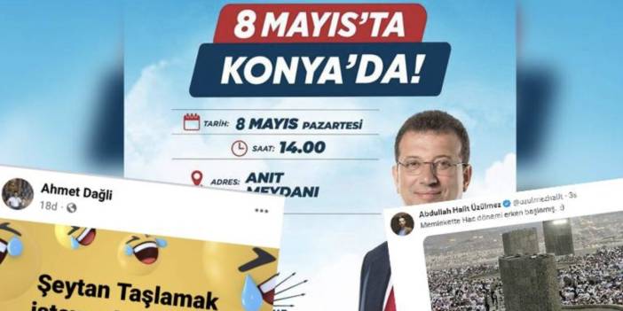 Kızılay yöneticilerinden skandal paylaşımlar: Konya mitingini hedef gösterdiler