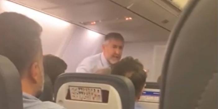 Nebati'nin uçaktaki tartışması gündem oldu: Her zaman uçağa en son bakan biner