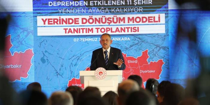 Bakan Özhaseki'den deprem bölgesi açıklaması: Yerinde Dönüşüm Projesi'nde 4 kırmızı çizgiden taviz yok