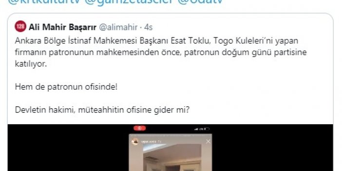 Sinan Aygün'den CHP'li Başarır'a: "O videoda TOGO kulelerinin patronu yok"