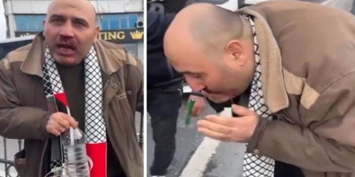 'Tevhid' bayrağı bulunan şahsı darbeden E.A'nın ifadesi ortaya çıktı