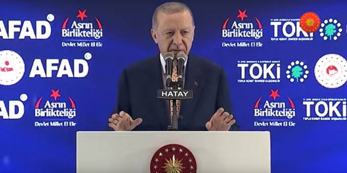 Erdoğan Hatay'da konuşuyor