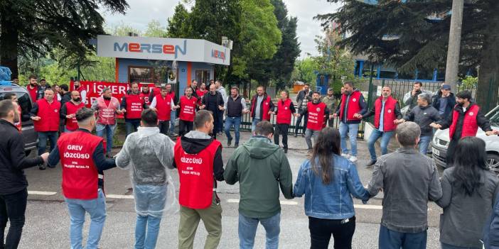 Mersen işçileri greve çıktı