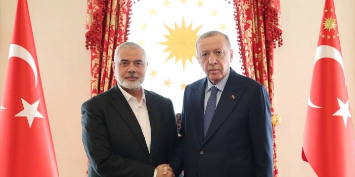 Erdoğan, Hamas liderini Dolmabahçe'de kabul etti