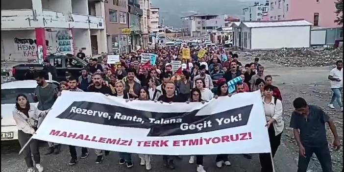 Hataylılar rezerv alanına karşı eylemde