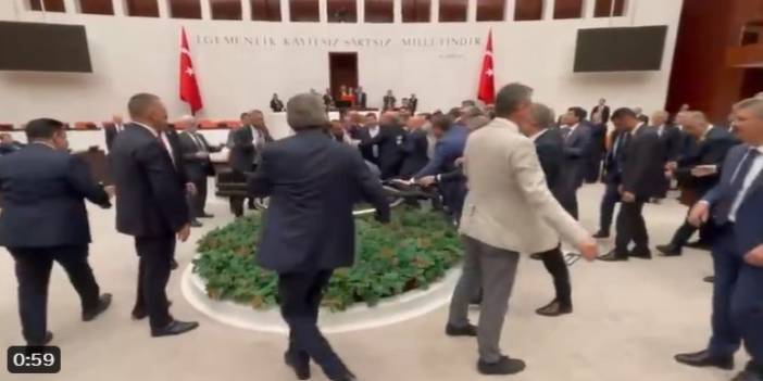 Meclis'te DEM ve AKP vekilleri arasında yumruklu kavga