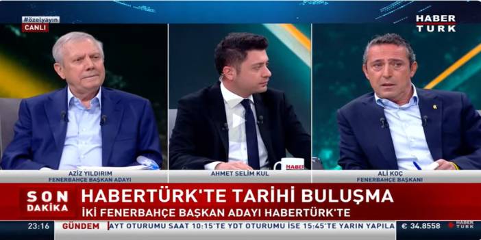 Aziz Yıldırım ve Ali Koç canlı yayında: "Baronlar seni destekliyor"