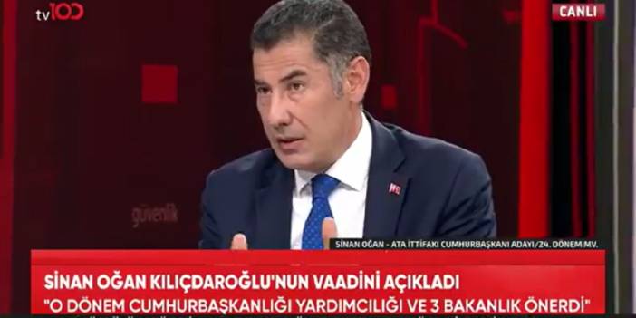 Sinan Oğan'dan "Kılıçdaroğlu" iddiası: "Ülkeyi yönetemeyeceğiz dedi"