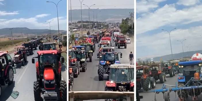 Çiftçiler ayakta... Antep-Maraş karayolu kapandı