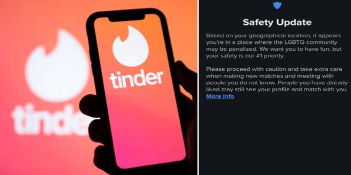 Tinder, Türkiye'deki LGBTİ'leri uyardı