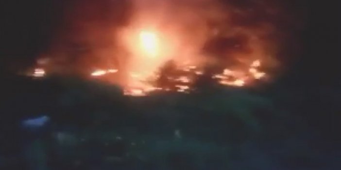 Arnavutköy'de düğünde havaya atılan işaret fişeği ormanı yaktı