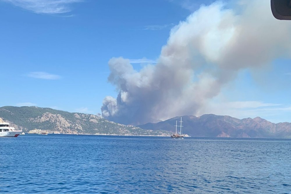 Marmaris’te orman yangını