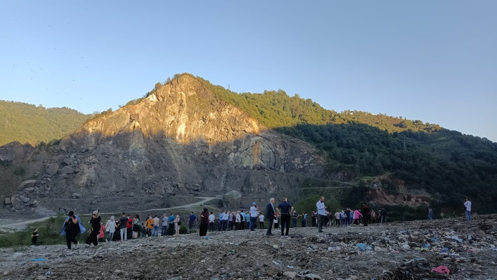Çöp tesisinin 'kapatma kararı'nın uygulanması için nöbet