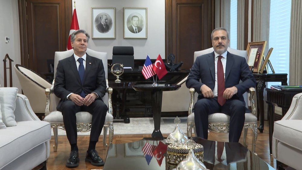 ABD Dışişleri Bakanı Blinken Türkiye'de: Bakan Fidan ile bir araya geldi